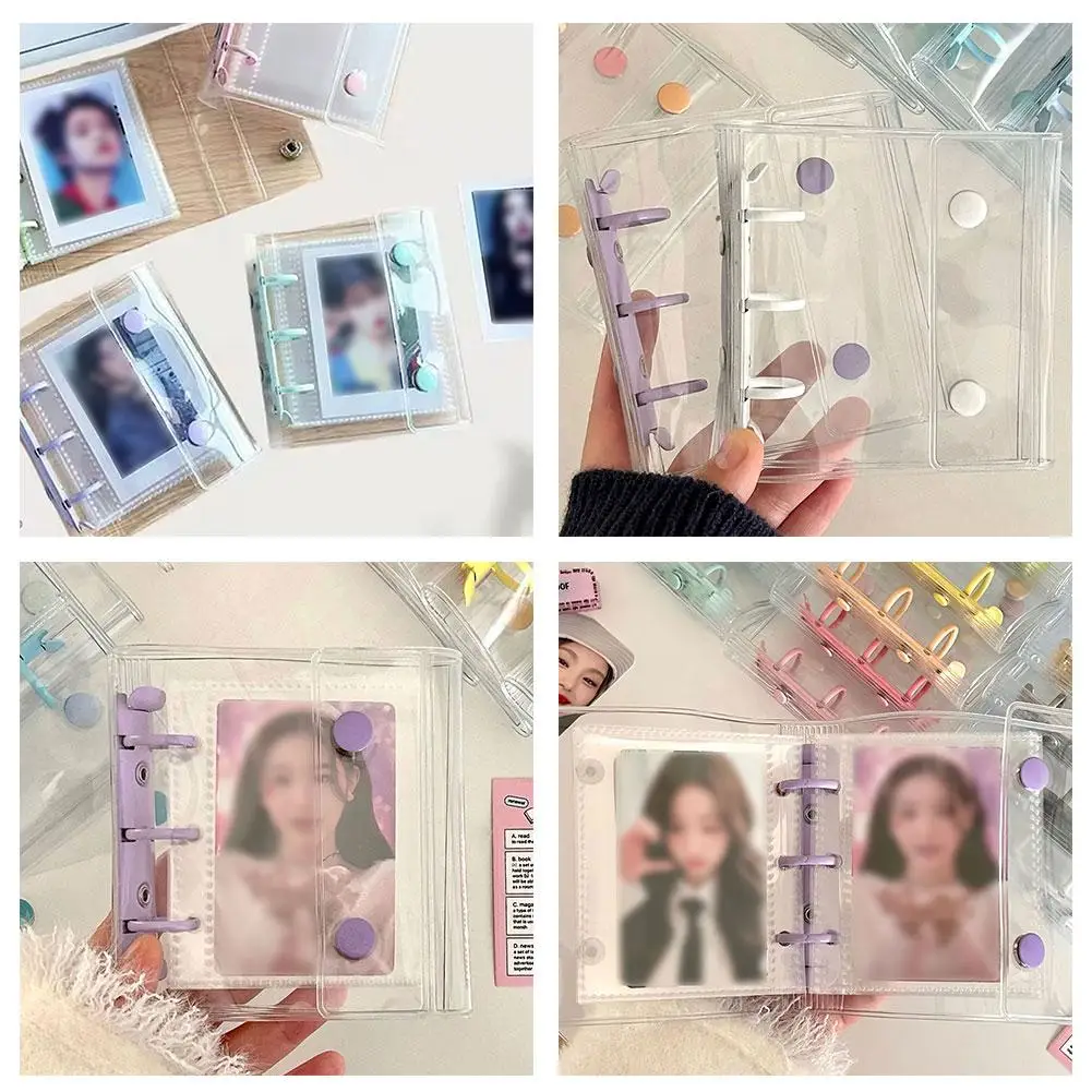 حامل بطاقات الصور Kpop، كتاب جمع الصور البلاستيكية المعبود، كتاب تخزين الصور الشفافة، كتاب جمع الصور