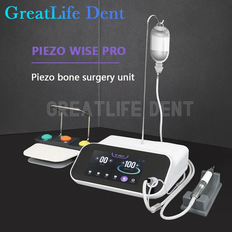 GreatLife Dent Dental Piezo Surgery Bone Cutter Equipment Ultrasonic Bone Piezosurgery Machine WISZ Surgery Pro Surgical Motor