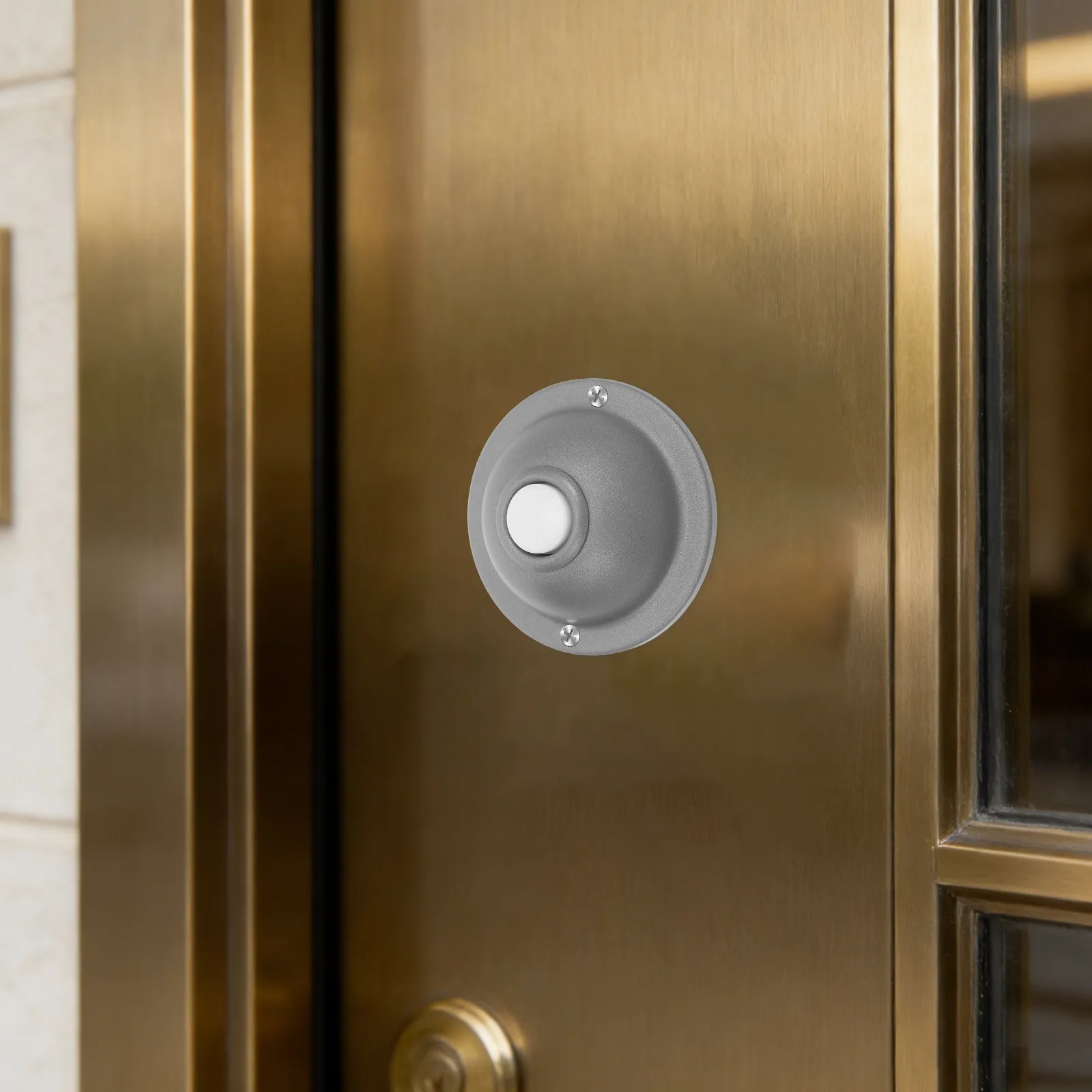 

1 Piece Waterproof Wall Mount Doorbell Switch Noise Free Operation Universal Fit for Apartment Building Intercom System Wall