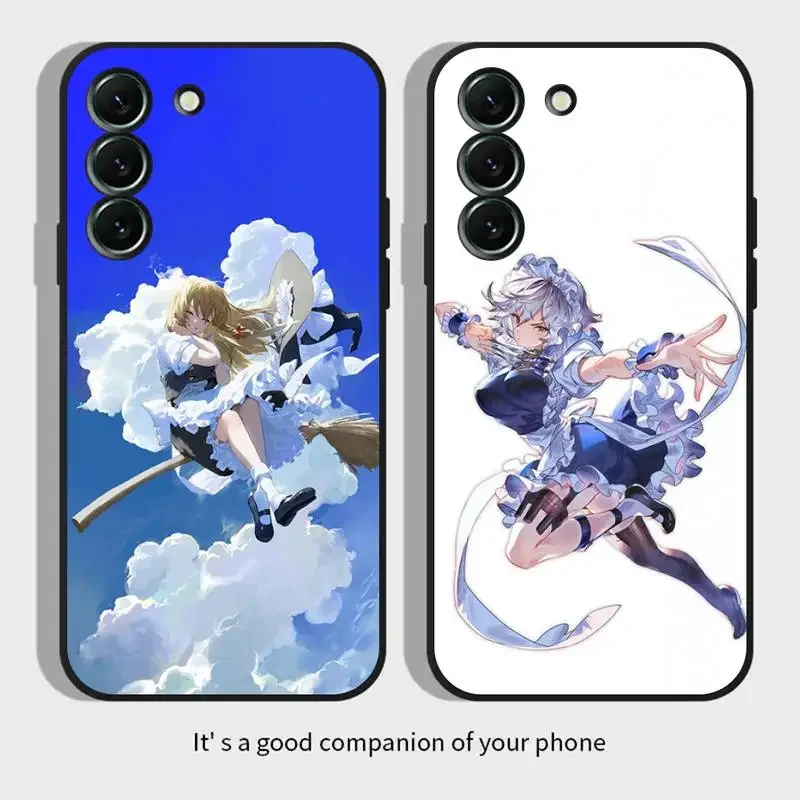 Touhou Porject Anime Cute Girl Phone Case For Samsung Galaxy S 23 22 21 20 10 e 9 8 7 6 5G plus edge ultra lite Black Soft Cover