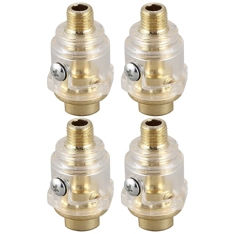ABXF-4X Compressed Air Oiler Oil Lubricator 6Mm Compressed Air Mist Oil 1/4 Inch