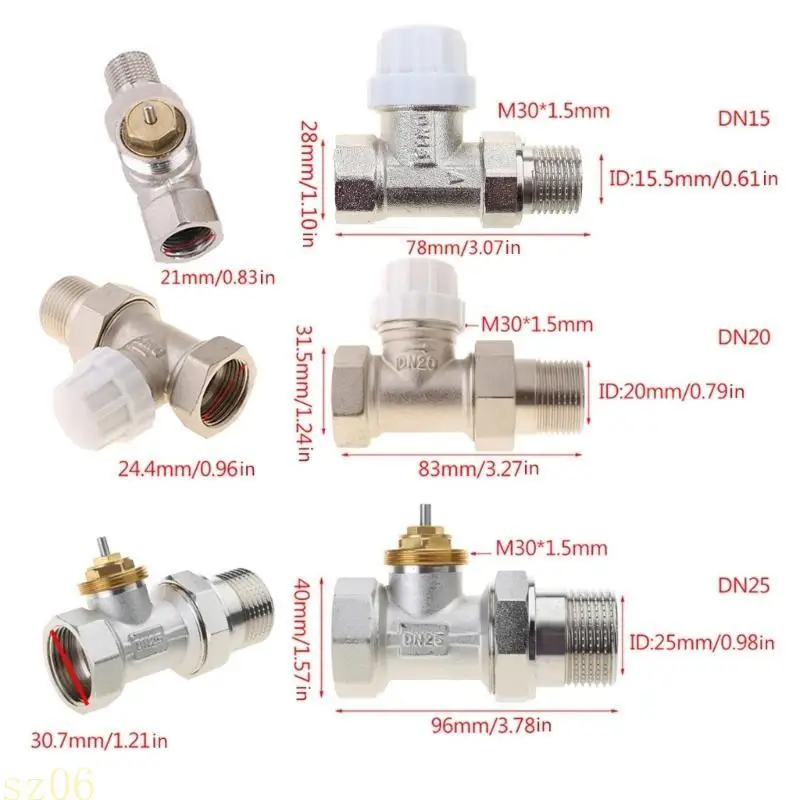 Q2Q4 DN15 DN20 DN25 Water for Valve Electric Radiator HVAC Thermal Actuator for Valve