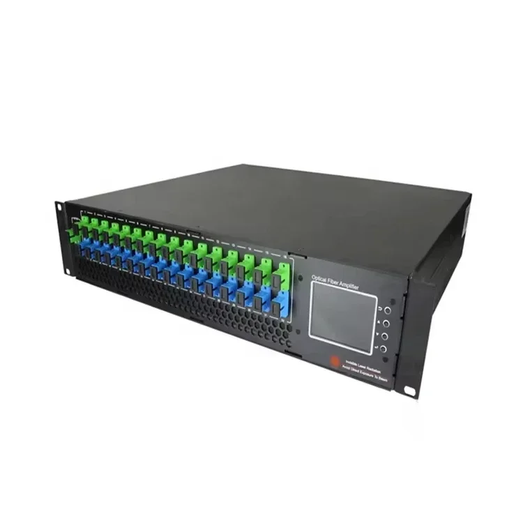 32*22 Con WDM 1550nm  EDFA Erbium-Doped Fiber Amplifier CATV/EDFA 32*20db Output + WDM (Optical Wavelength) + Optical Transmit