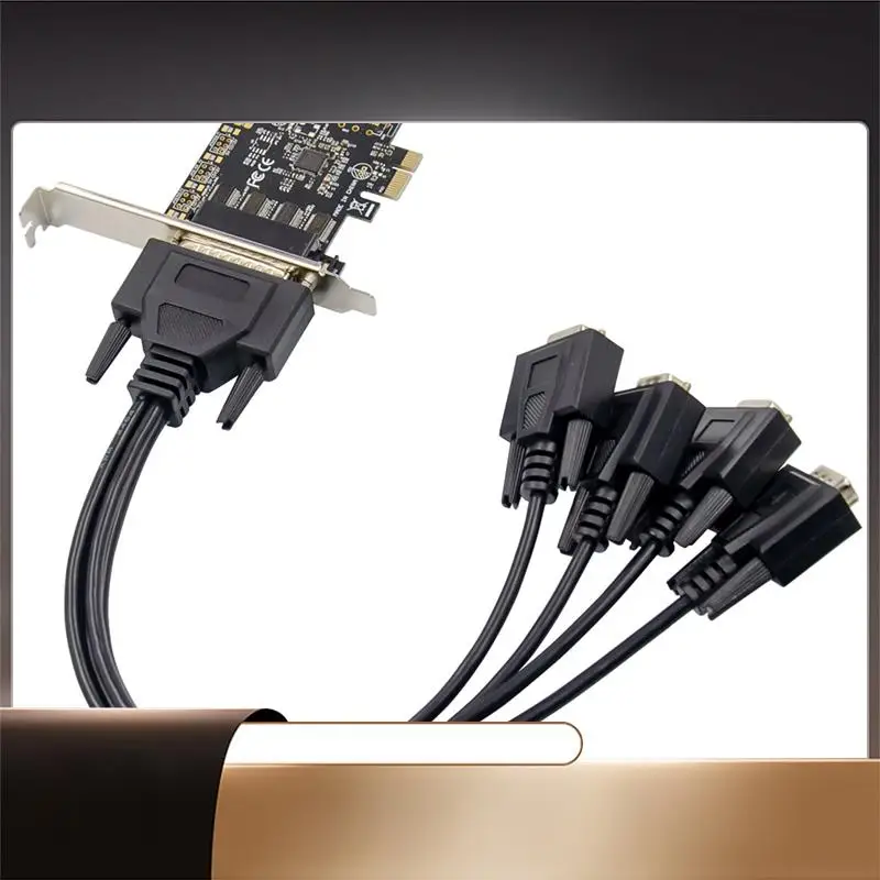 

Карта управления ST331 Pcie X1 AX99100 4S Промышленная карта управления портом RS232 COM Многофункциональная удобная карта расширения Простота в использовании