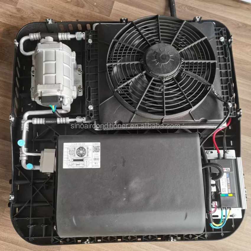 جديد DEFU سيارة RV مقصورة التخييم وحدة التيار المتناوب على السطح تيار مستمر 12 فولت/24 فولت بطارية تعمل بالطاقة مكيف الهواء لشاحنة قلابة