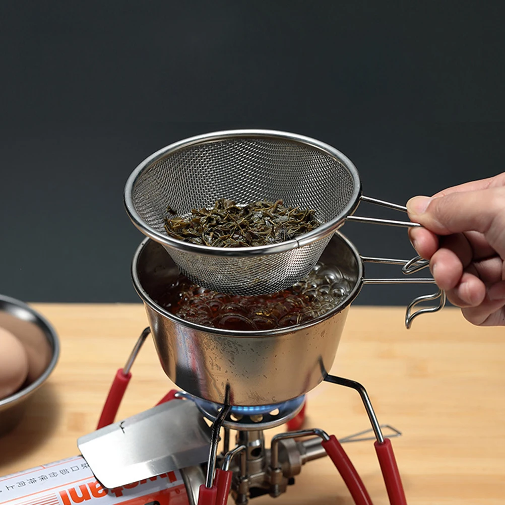 

1pc Stainless Steel Tea Noodle Egg Strainer Colander Sieve Mesh Spoon Fine Filter Net Kitchen Gadgets Home Supplies Heatproof