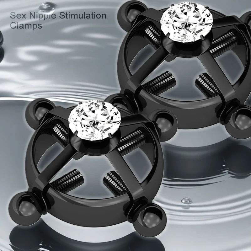 본디지 BDSM 조절 가능 무천공 성인용 니플 링 클램프 섹스토이 여성용 롤플레이 에로틱 기구 이국적인 액세서리