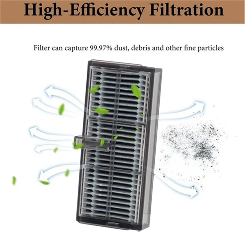 ABBO-Per MOVA Z50 Ultra Robot Aspirapolvere Set di Parti di Ricambio Inclusa Spazzola Laterale Filtro HEPA Sacchetto per la Polvere Mop Accessori in Stoffa