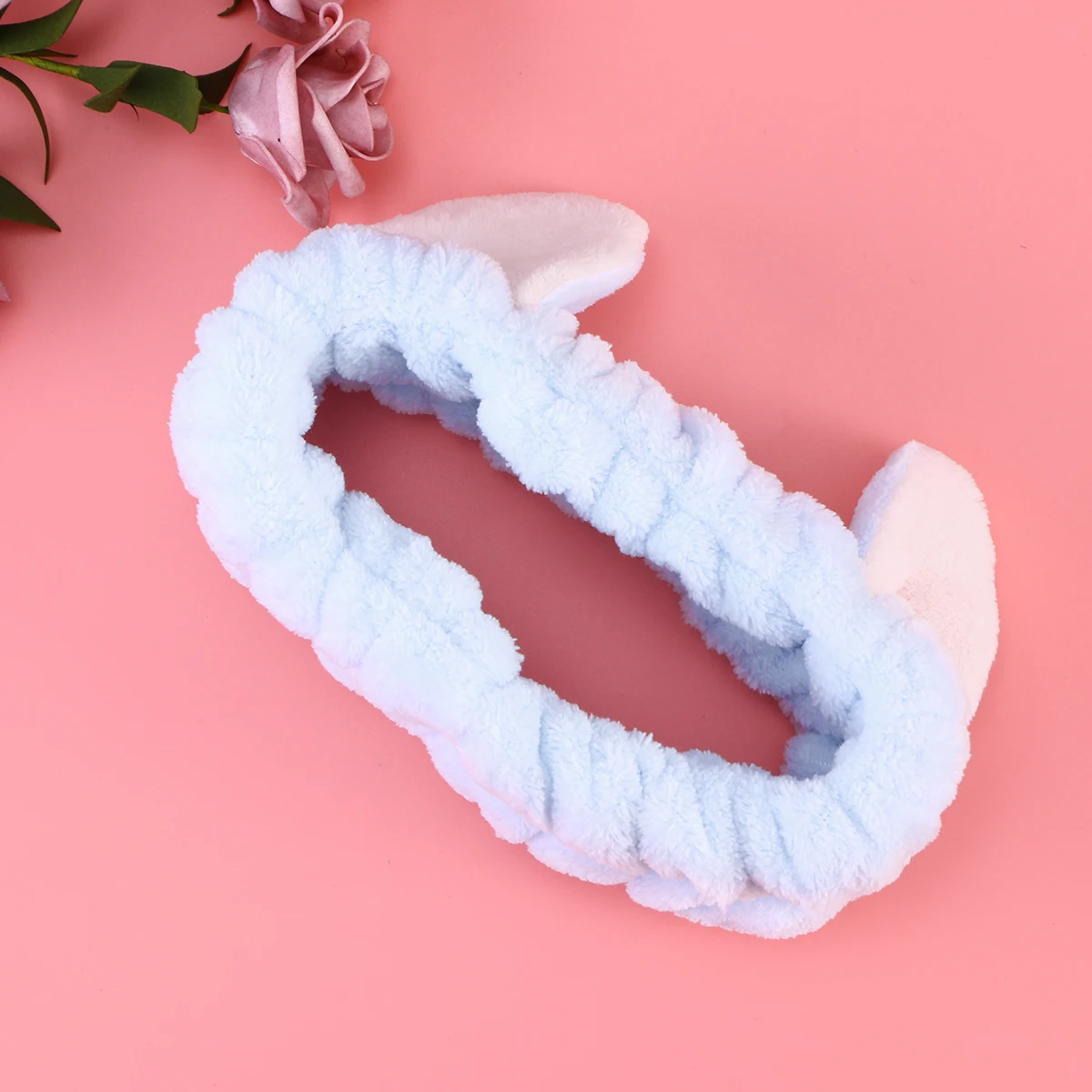 

Cute Cat Ear Headbands For Christmas Halloween Cosplay Costumes Light Blue Warm Hairband Accessories For Girls