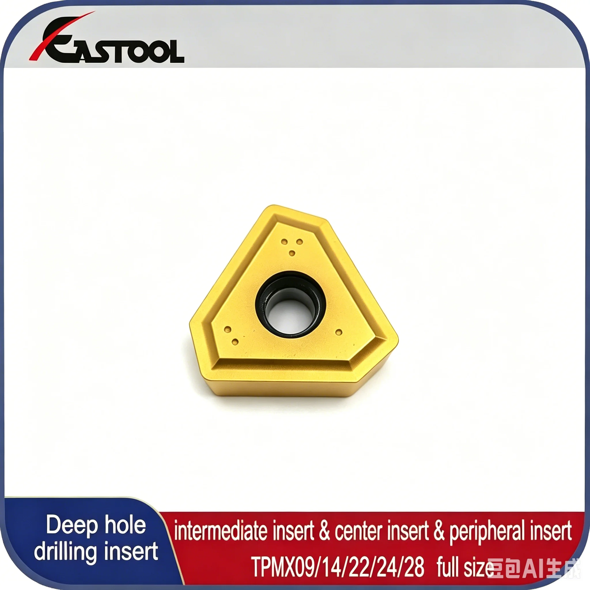 

Indexable Carbide Insert Deep Hole Drill Insert TPMX2405 TMX2807 for BTA Drill Heads