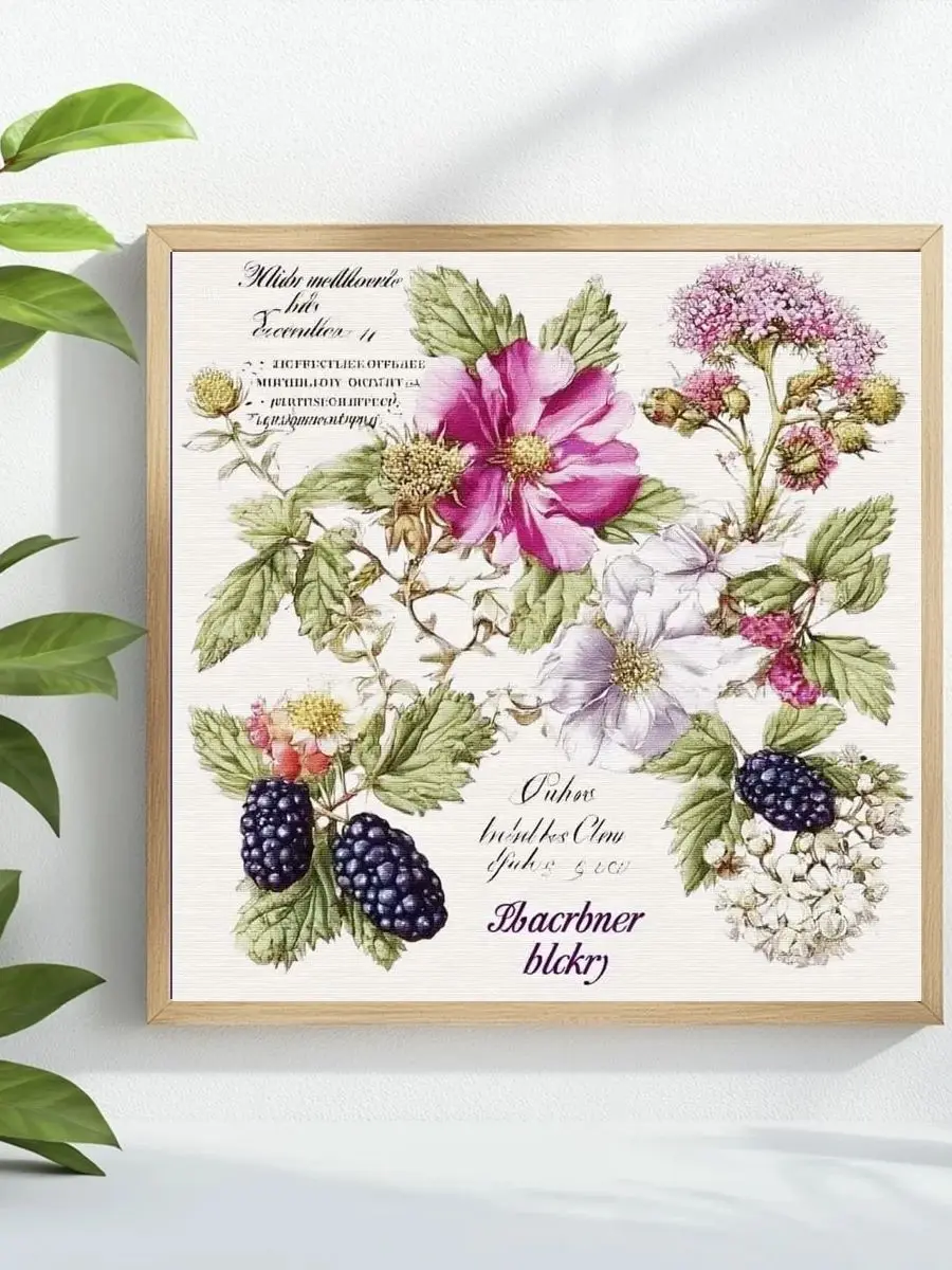 1 Stück 40x40 cm/15,74 Zoll „Die Blumen auf dem Umschlag“ gestempeltes Kreuzstich-Set DIY-Kit 11CT/14CT Zubehör Hängemalerei – Detail 1