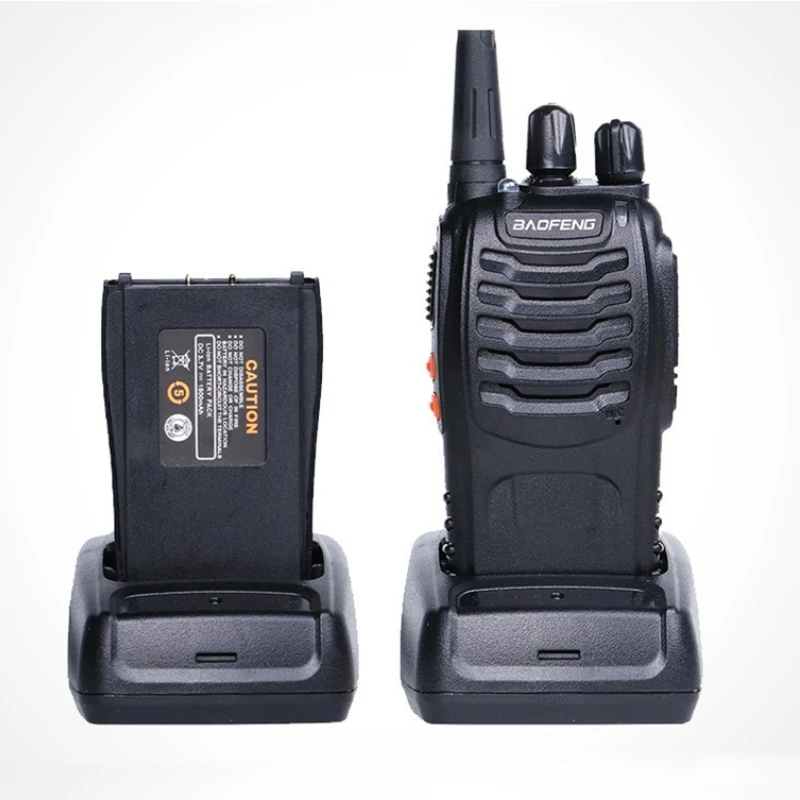 Baofeng BF-888S جهاز اتصال لاسلكي خارجي مدني نظام بث صيني وإنجليزي جهاز اتصال لاسلكي عن بعد محمول باليد