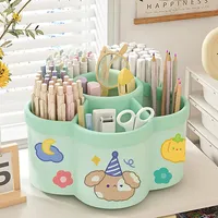 1 Piece 360° Desktop Rotating Pencil Holder Large Capacity Multifunctional Desk Organizer For Cosmetic Pens School Supplies