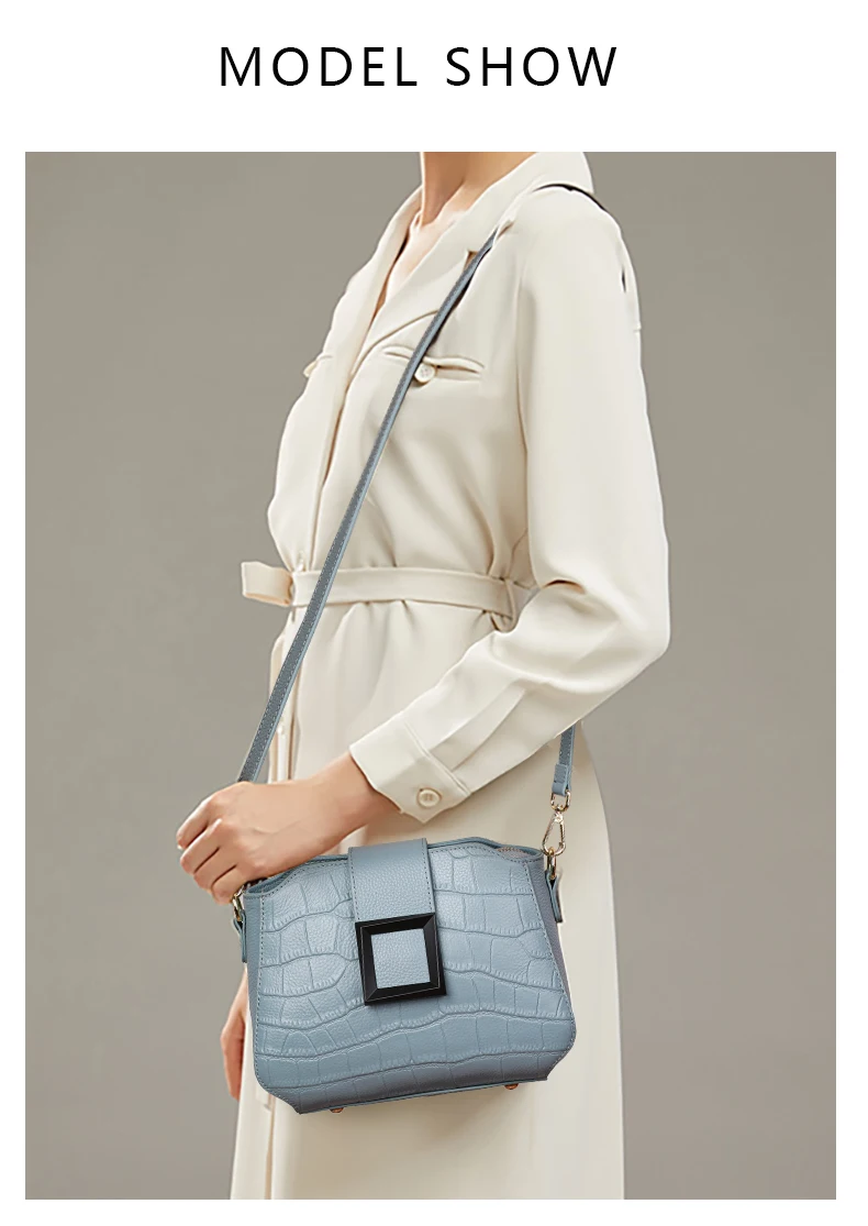 Aidanni Damen-Umhängetasche aus echtem Leder, 2026 Sommer Neue Trendige Vielseitige Schultertasche, Kleine Handtasche aus Rindsleder der obersten Schicht – Detail 1