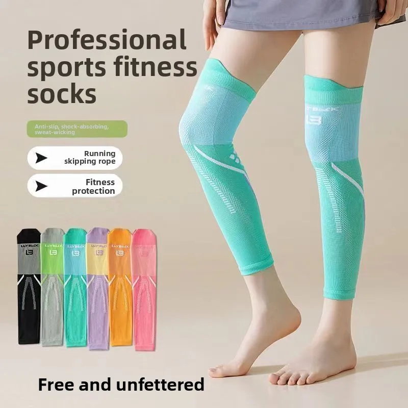 Pressure Knee Pads Leg Covers Muscle Socks Compression Socks for Sports Yoga Pilates Cycling Running Thin Breathable Leg Sleeves