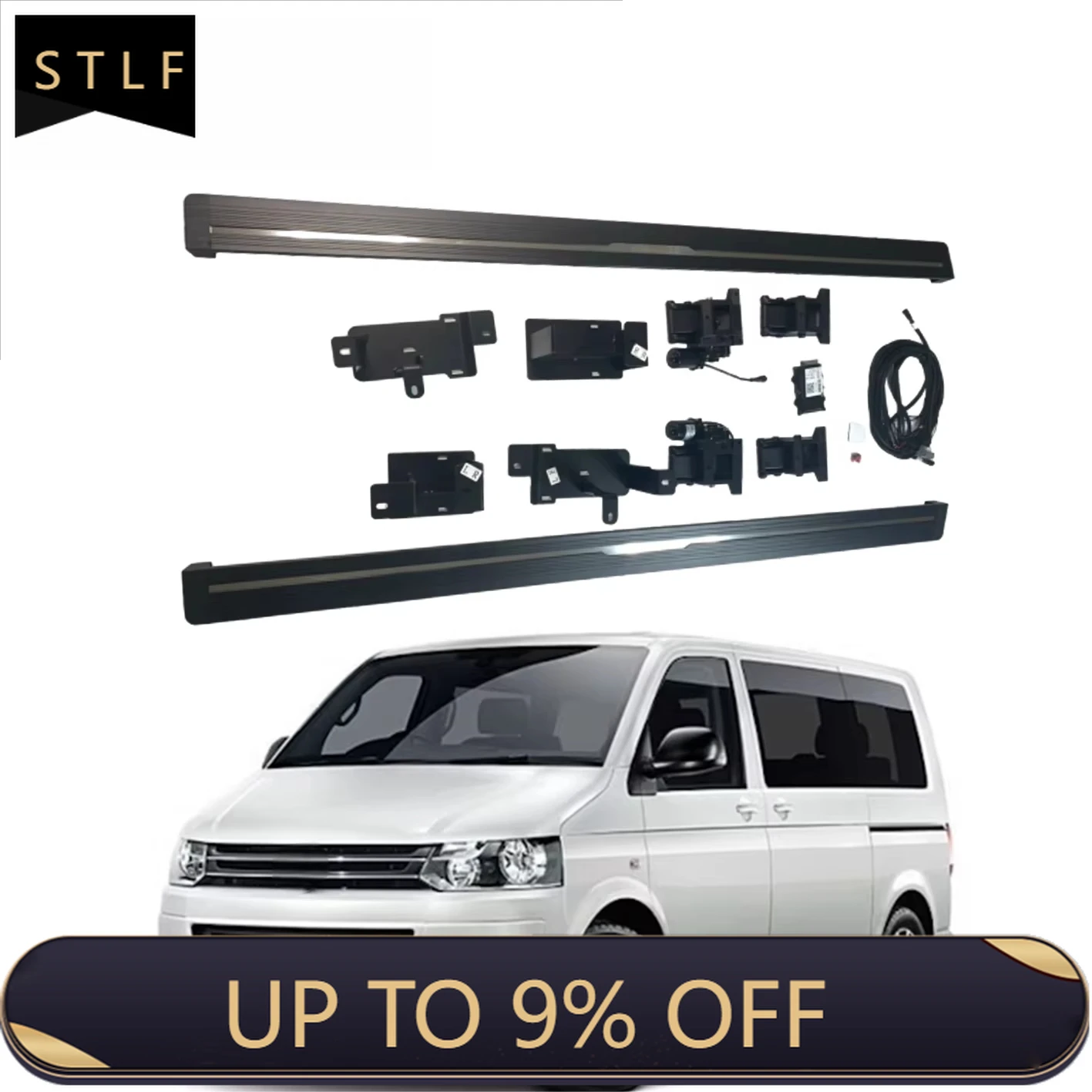 

Electric Running Boards Retractable Aluminum Alloy For Caravelle Multivan Transporter T5 MPV Side Steps with Carry Ba