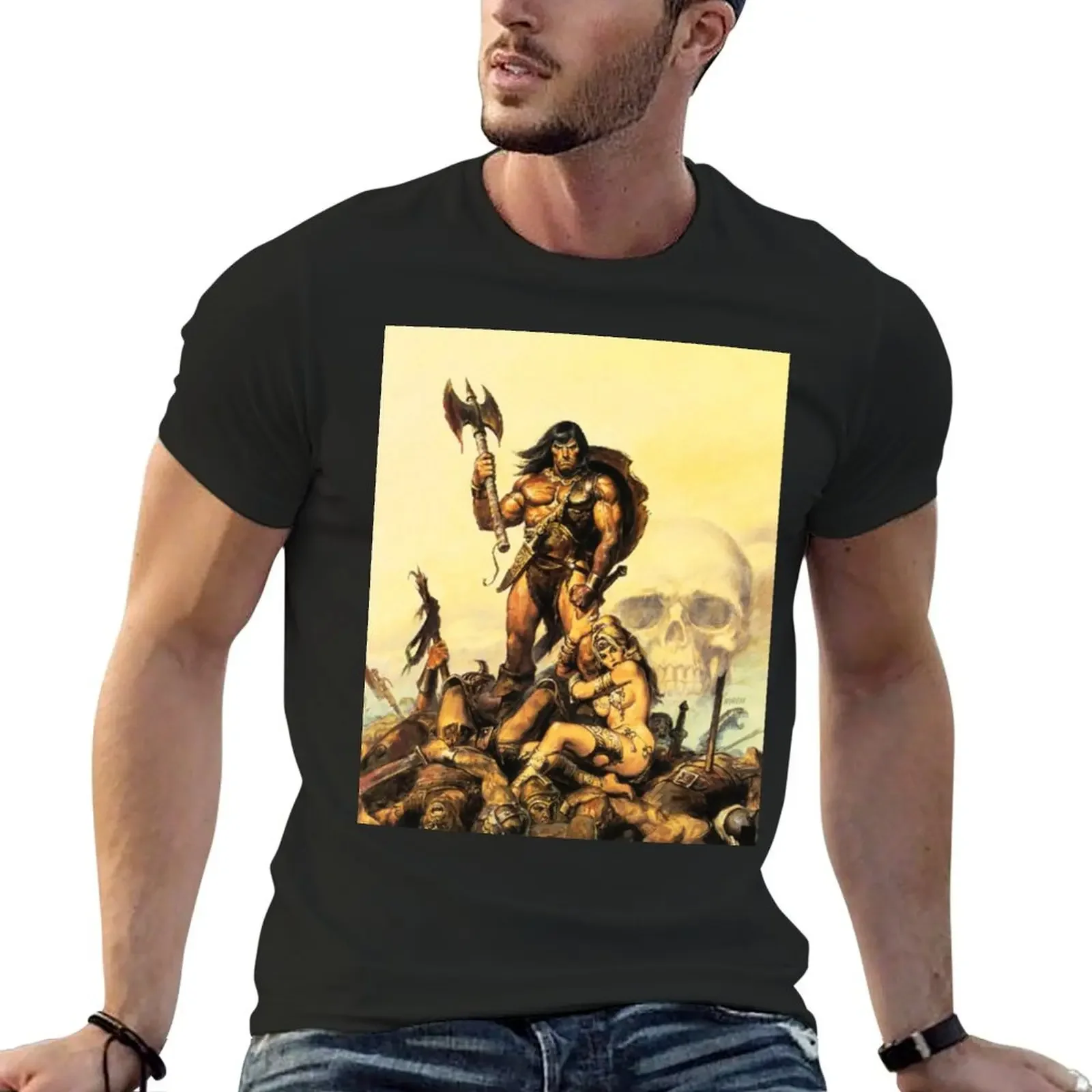 

Conan the Barbarian 5 T-Shirt blacks summer top funny t shirts men