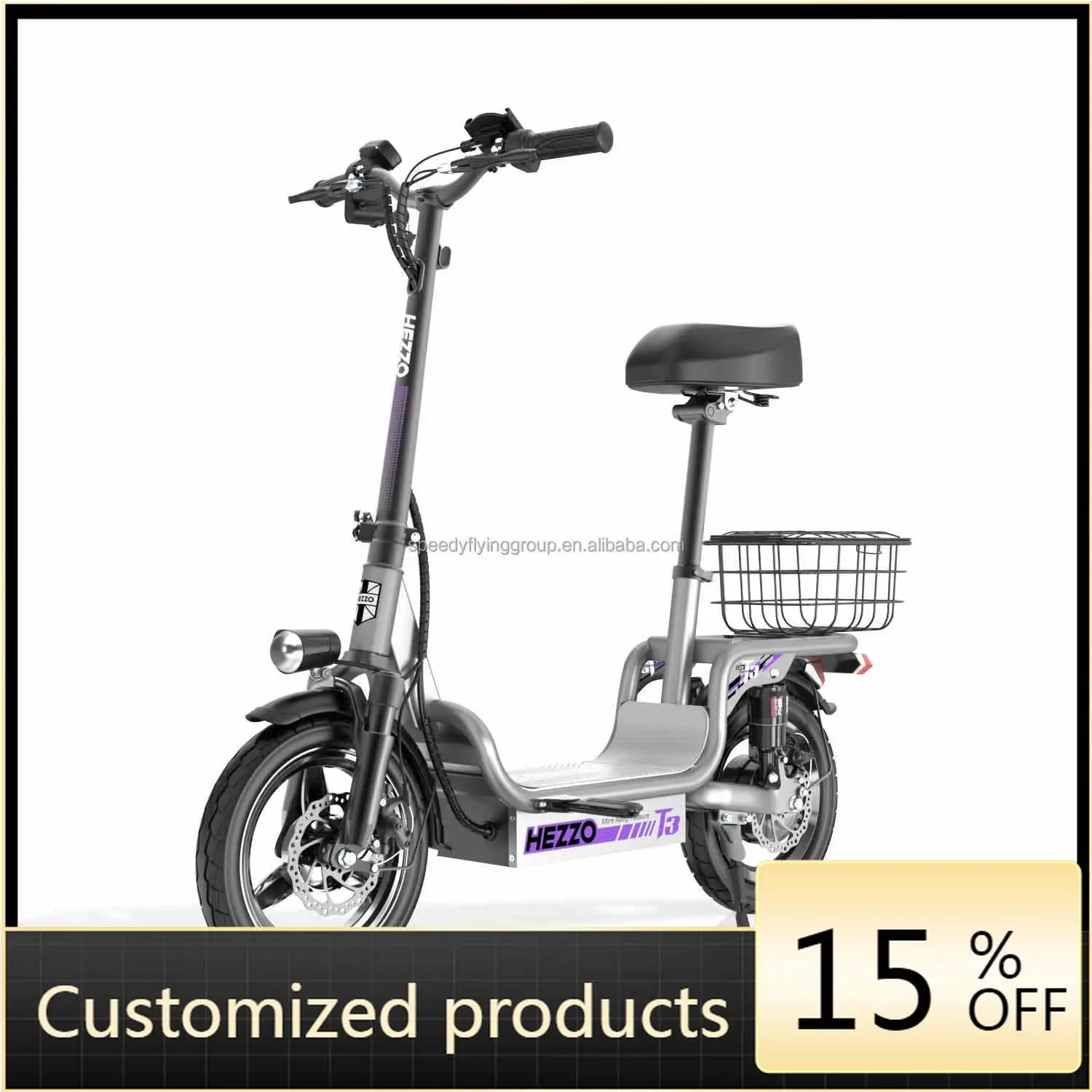 

Высокое качество, безопасное и надежное партнерствоHEZZO T3 US EU Бесплатная доставка 48 В 500 Вт Эскутер для поездок на работу 20 миль в час 15 Ач Быстрый педальный скутер с