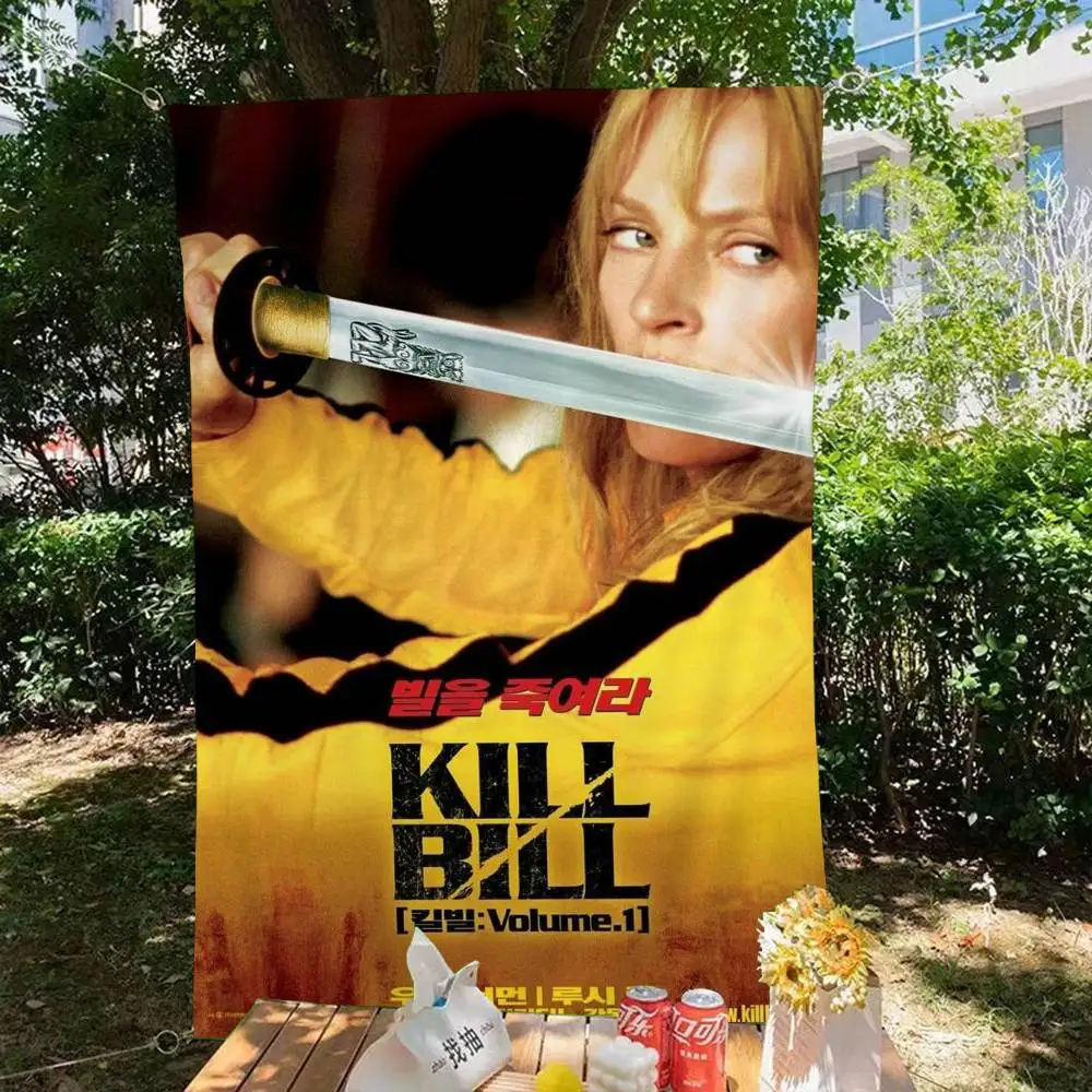 Hot Movie Kill Bill DIY Flag For Family Group Photo Living Room Home Dorm Decor Wall Art Decor Banner