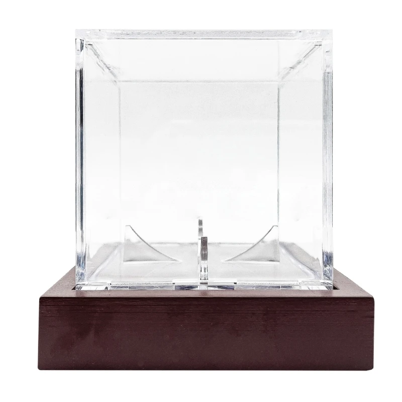 Acrylic Baseball Display Case Clear Baseball Holder Display Box Square Display Holder Dustproof Baseball Case Enduring 69HD