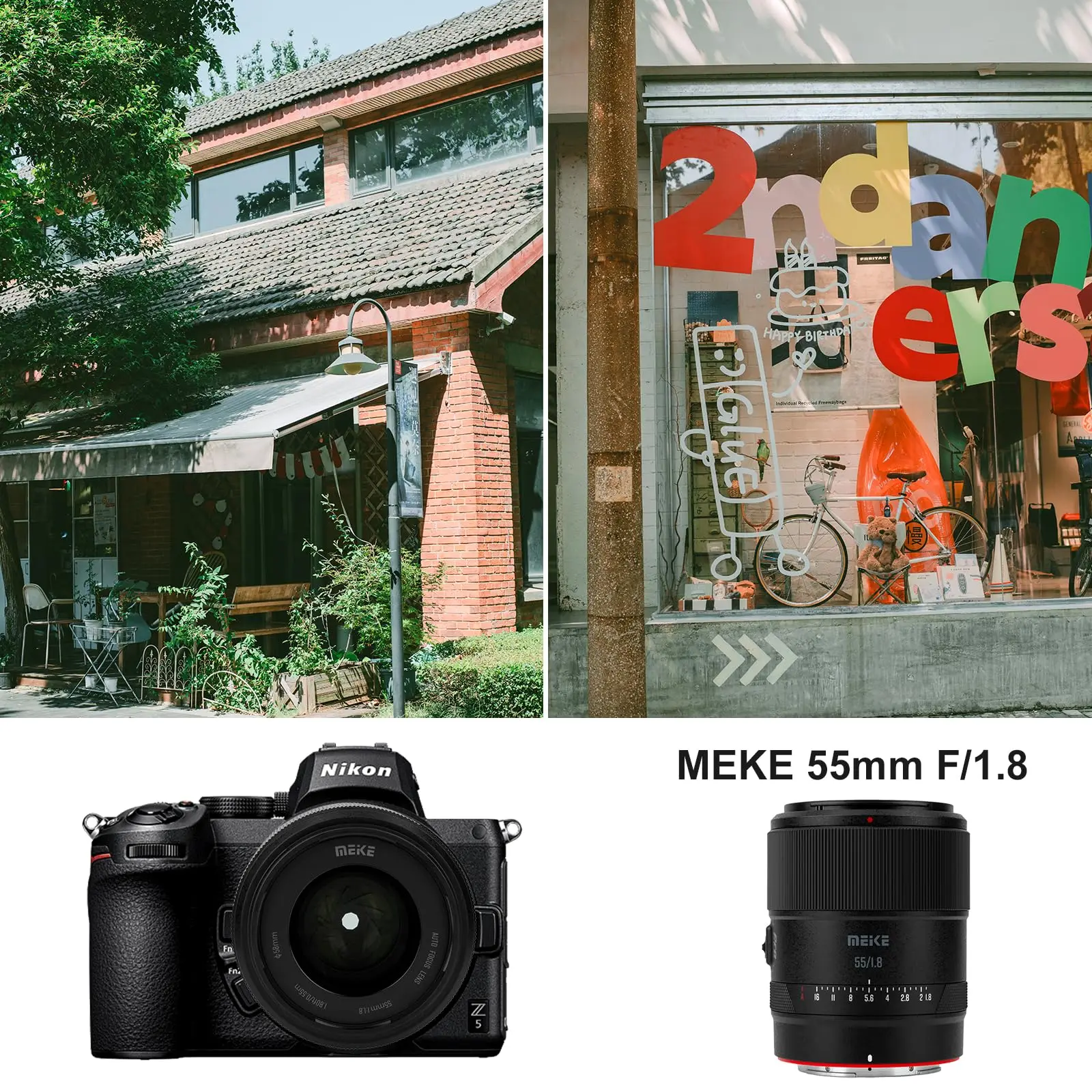 MEKE Meike Pro Series Full Frame ความละเอียดสูง 8K AF 55 มม.f1.8 Pro Portrait เลนส์สําหรับ Sony E Nikon Z Lumix L Mount กล้อง
