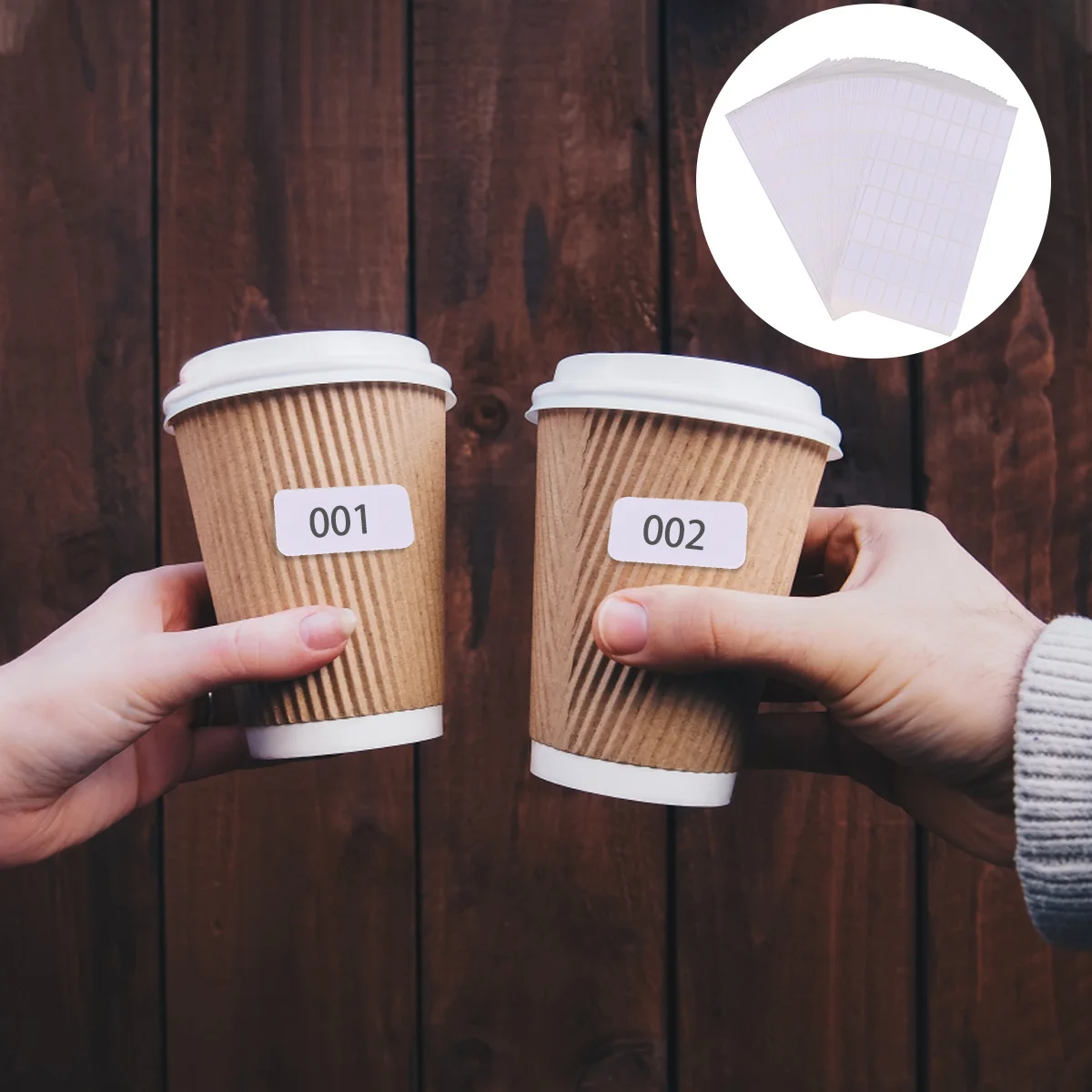 50 fogli Etichette adesive bianche autoadesive Scrivibili Nota vuota Nome adesivo Prezzo Adesivi Etichetta bianca autoadesiva