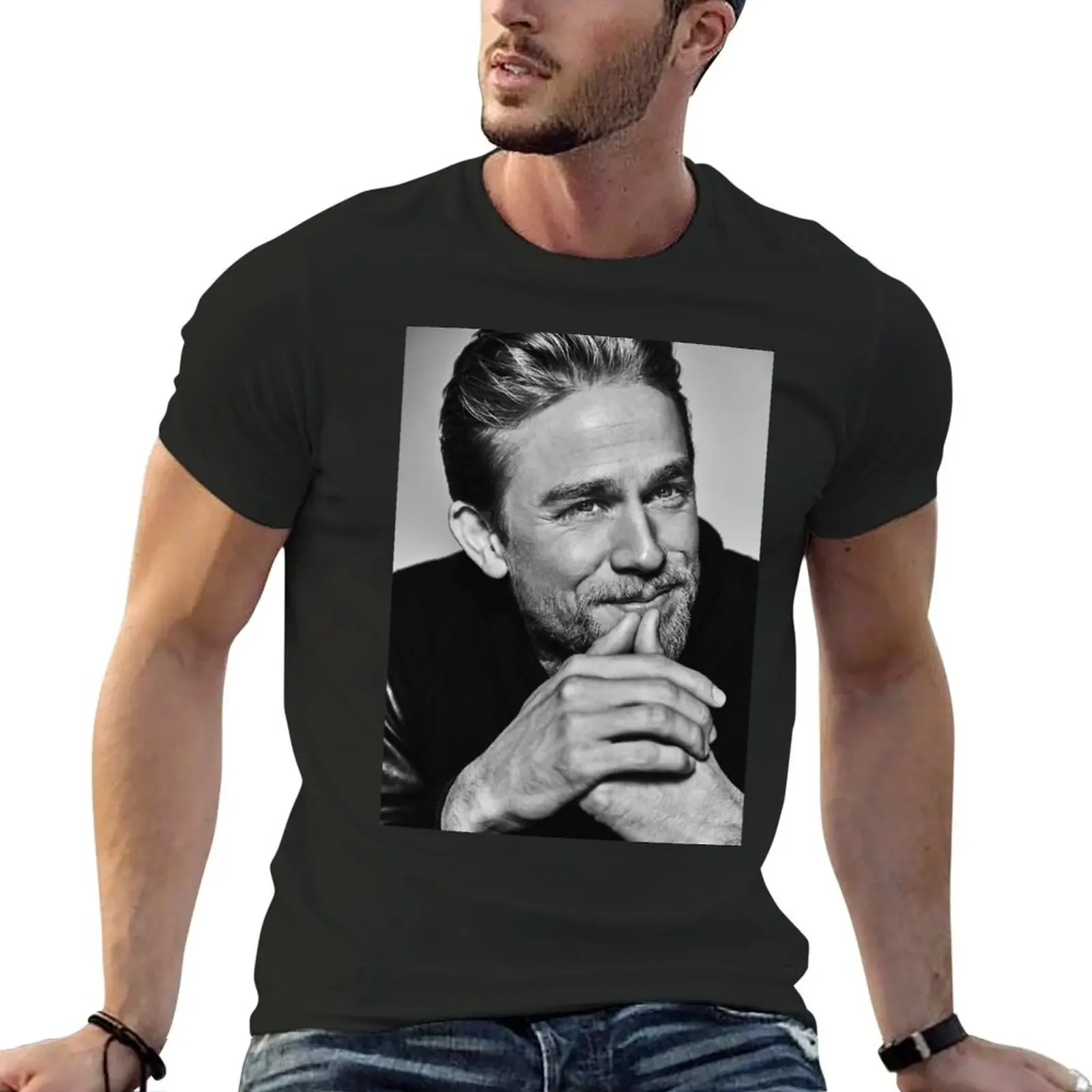 charlie hunnam T-Shirt anime oversizeds sports fans t shirts for men pack