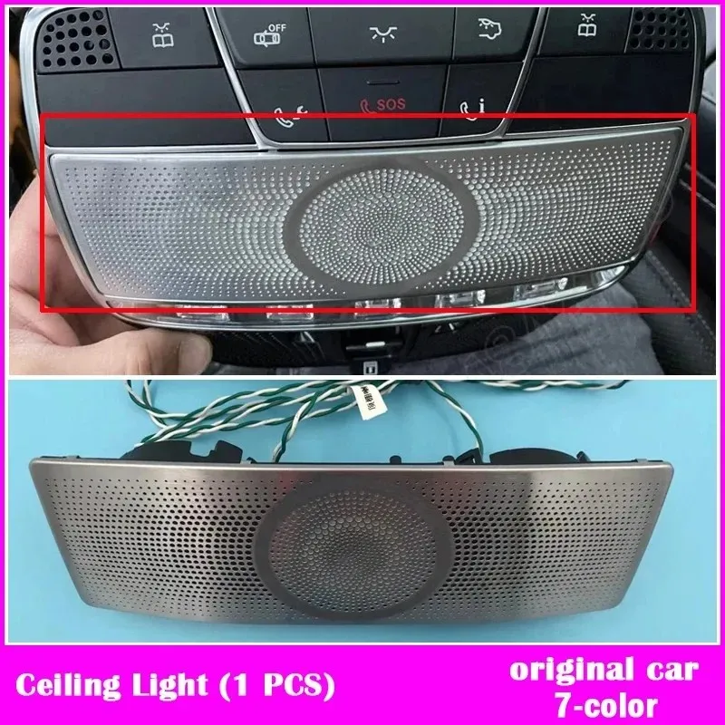 

Car Refit LED Ambient Light Air Vents Nozzle 3D Tweeter Speaker Reading Ceiling Lamp 7/64 Colors For Mercedes-Benz S-Class W222