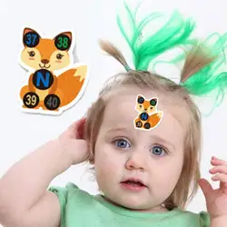 Kids Forehead Thermometer Strips Cartoon Fever Temperature Sticker Stick On Fever Stickers For Toddlers Baby Fever Tapes T8d0