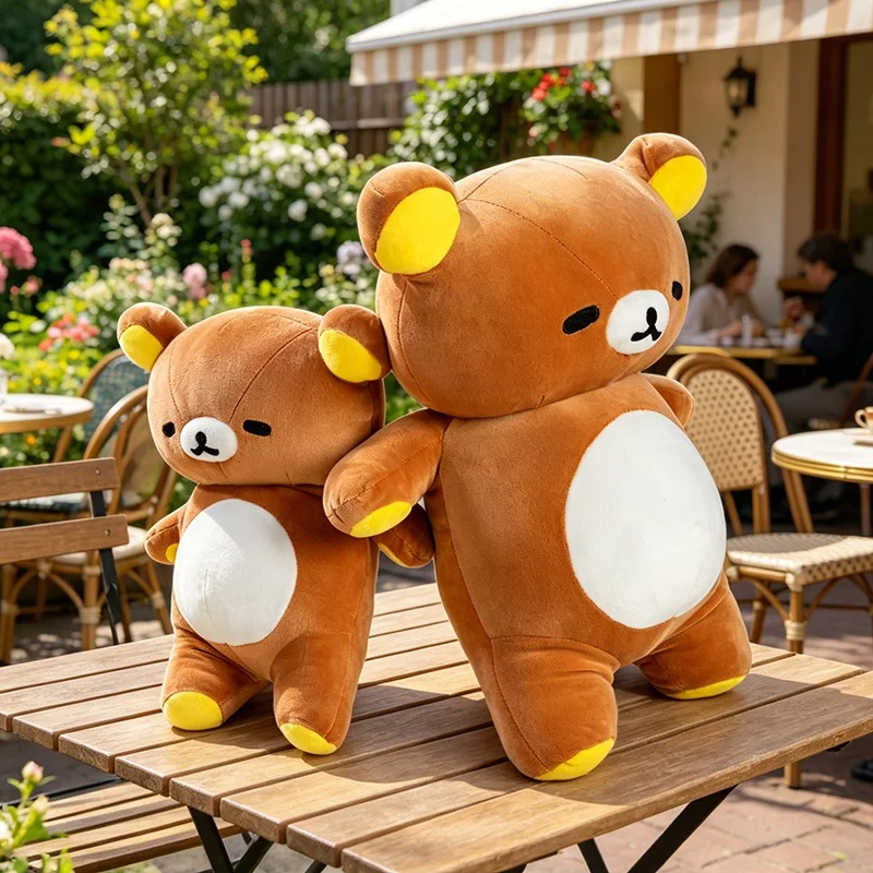

Rilakkuma Plush Toy, Cute Relax Bear Stuffed Animal Doll, Soft Pillow for Home Decor and Birthday Gift.