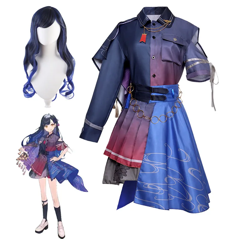 

Anime Shiraishi An Cosplay JK Uniforms Vivid BAD SQUAD 4th Anniversary Costume Miku:Colorful Stage! Virtual Singer Cosplay Wig