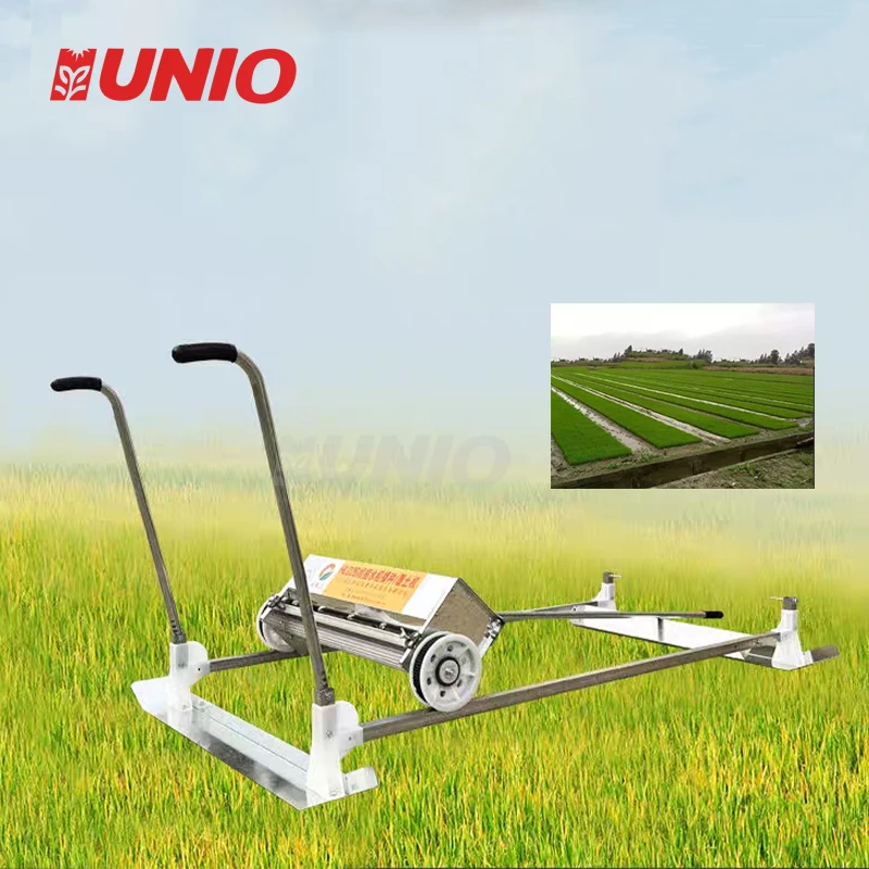 Manual Rice Seedbed Seedling Soil Mulching Machine Earth Paddy Sowing Earth Covering Machine Rice Seeder Planter