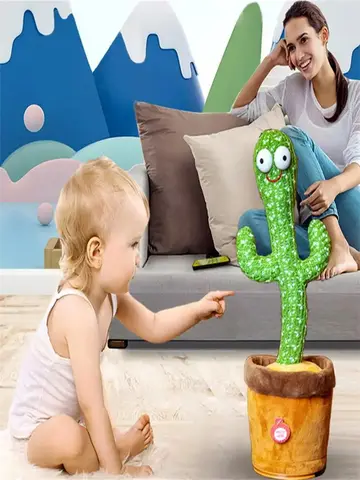 1pc Dancing Cactus Toy,Repeat Talking ,Song Speaker Wriggle Dancing Sing Talk, Plushie Stuffed ,Interaction and Decoration