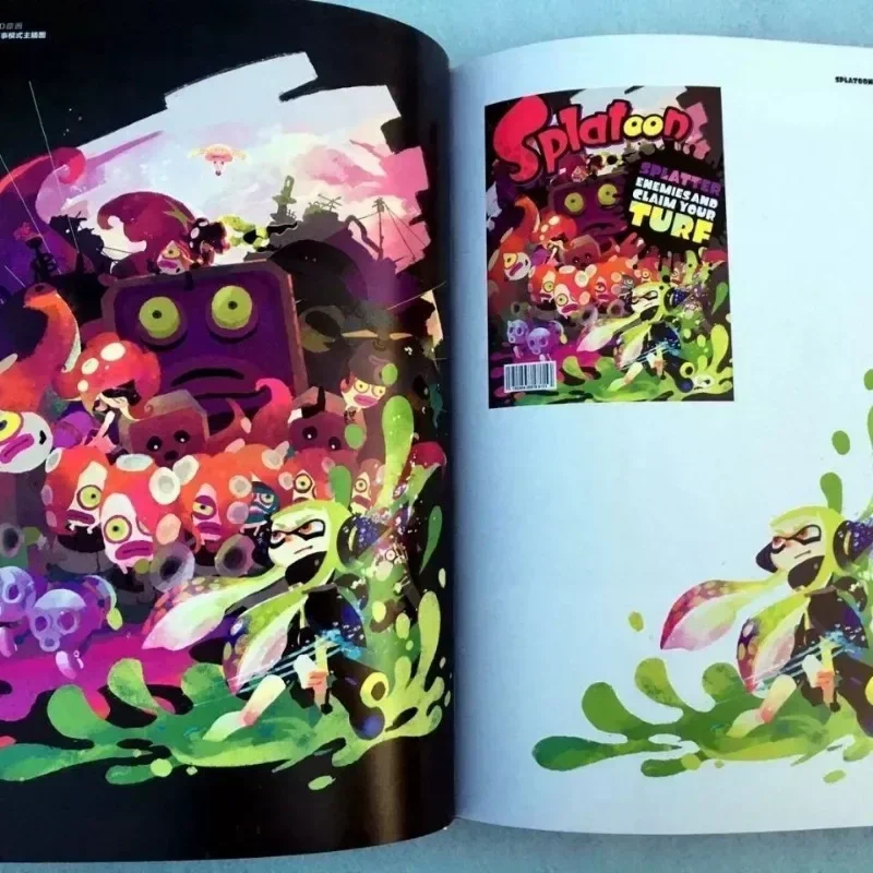 Original Japanese Vertion 328/400 Pages Splatoon 1/2/3 Series Art Set Collection Books