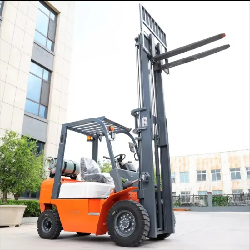 Outdoor Road Self-Loading Electric Forklift Lithium-powered Off-Road Construction Lifter