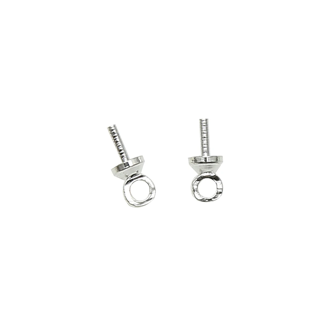 (200 Stück = 1 Los!) Schmuck-Ösenstift Perlenanhänger-Verbinder für Anhänger 2,5x6,5mm Goldfarben Silberfarben Bronzebeschichtet EW34 – Detail 1