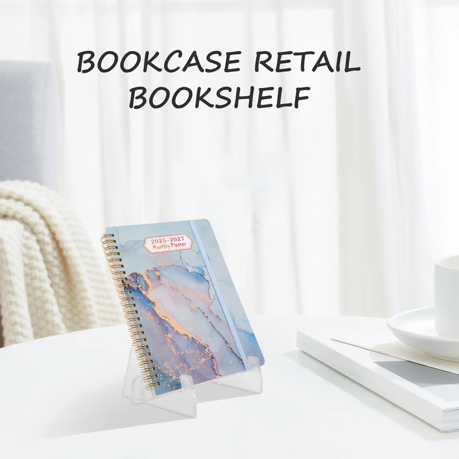 

1pc Acrylic Book Stand Transparent Waterproof Oil-Resistant Cookbook Display Rack For Kitchen Reading Music Sheet Cd Photo Album
