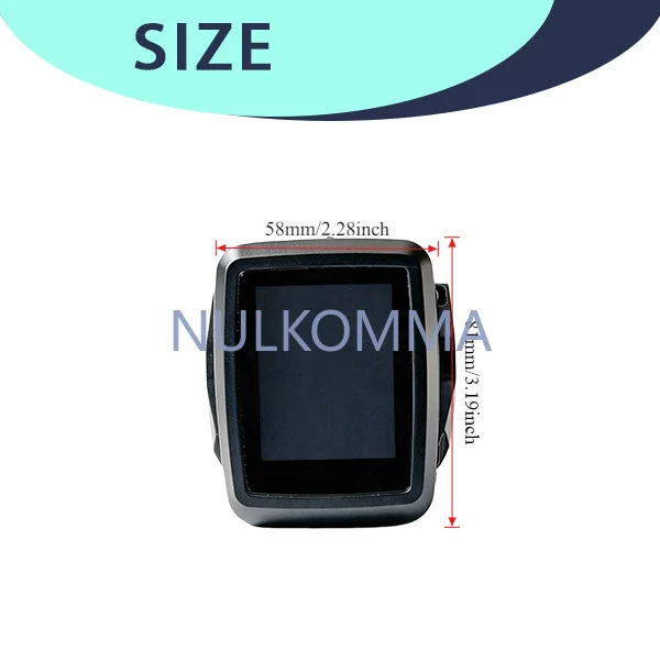 NULKOMMA 36V48V Electric Bike LCD Display 5Pin Connector D16 E-bike Control Panel Speedometer Handlebar Switch for Folding Ebike - view 6