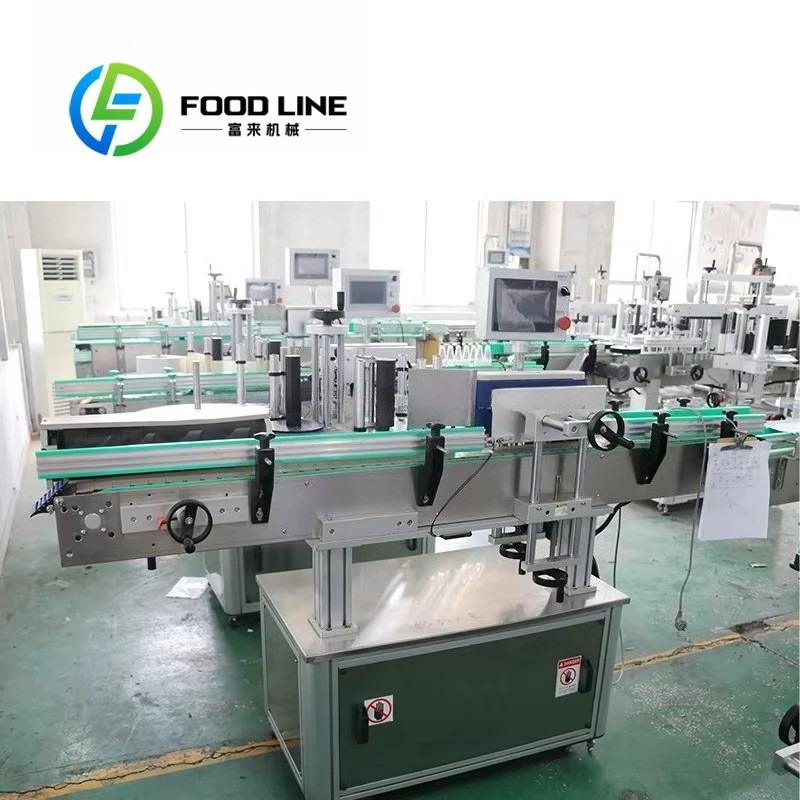 Heavy Duty Round Container Labeler Reinforced Frame Structure Durable For Long Hour Working In Harsh Industrial Workshops