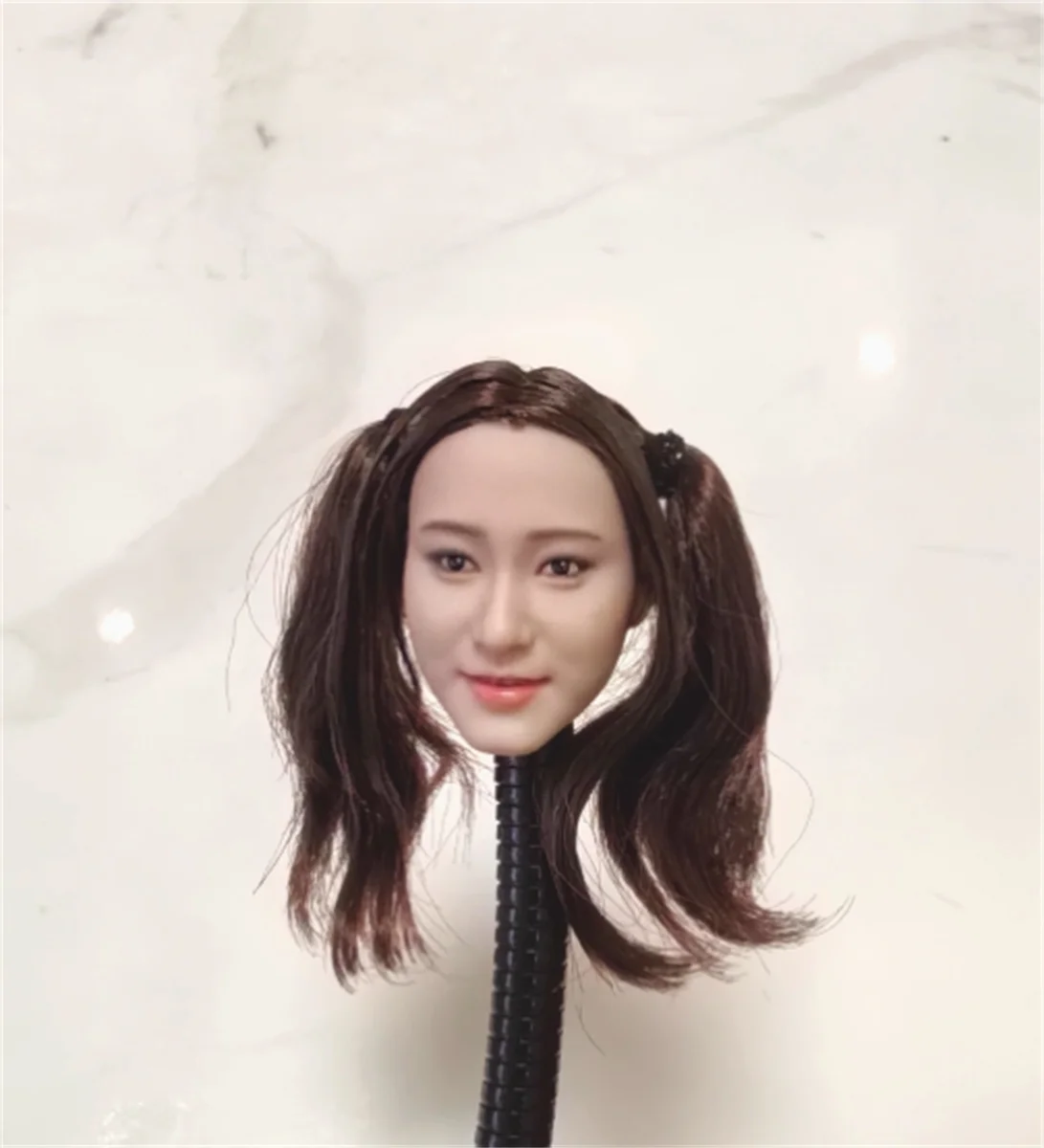 

Масштаб 1/6, плетеные волосы для девочек, резьба по голове, посаженные каштановые волосы F, 12 дюймов, фигурки, игрушки TBLeague TBL PH, солдат