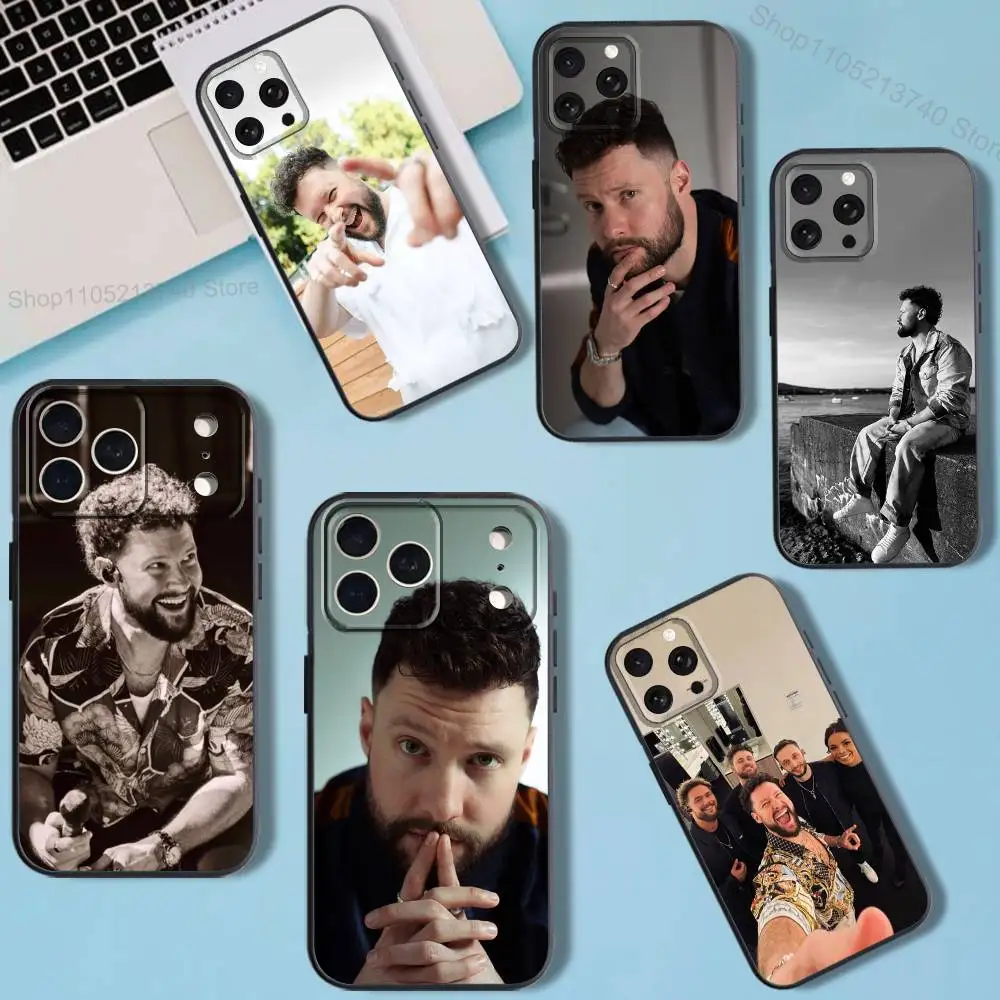 

C-Calum S-Scott Avenoir For iPhone 11,15,16,14,13,17,12,Pro,SE4,Plus,E,Max,Air,Mini Black Shockproof soft Cover Phone Case