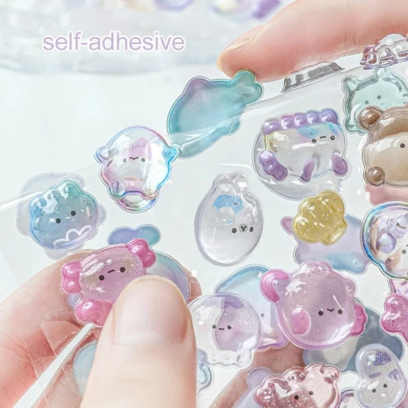 Heißer Zufällig Verkauf Sanrio 3D Geprägte Aufkleber Kuromi Nette Cartoon DIY Mobile Fall Dekoration Dreidimensionale Aufkleber Geschenk ﻿