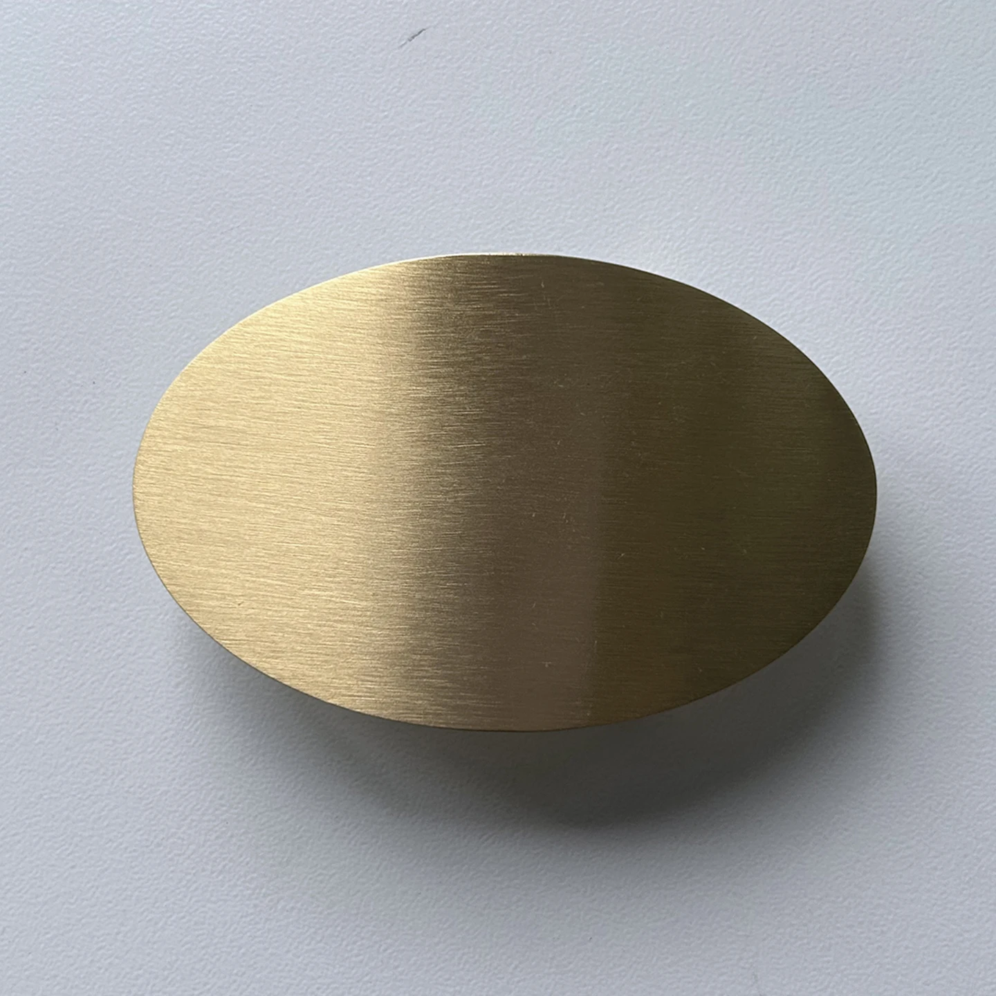 Solid Brass Oval Blank Belt Buckle BUCKLE-BS024BP