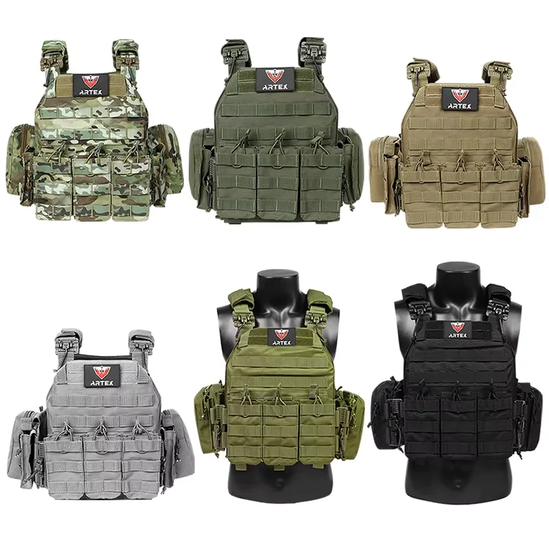 Tactical Vest Outdoor Hunting Plate Carrier Protective Adjustable Vest Airsoft Carrier Combat Equipment Outdoor hunting vest view 3