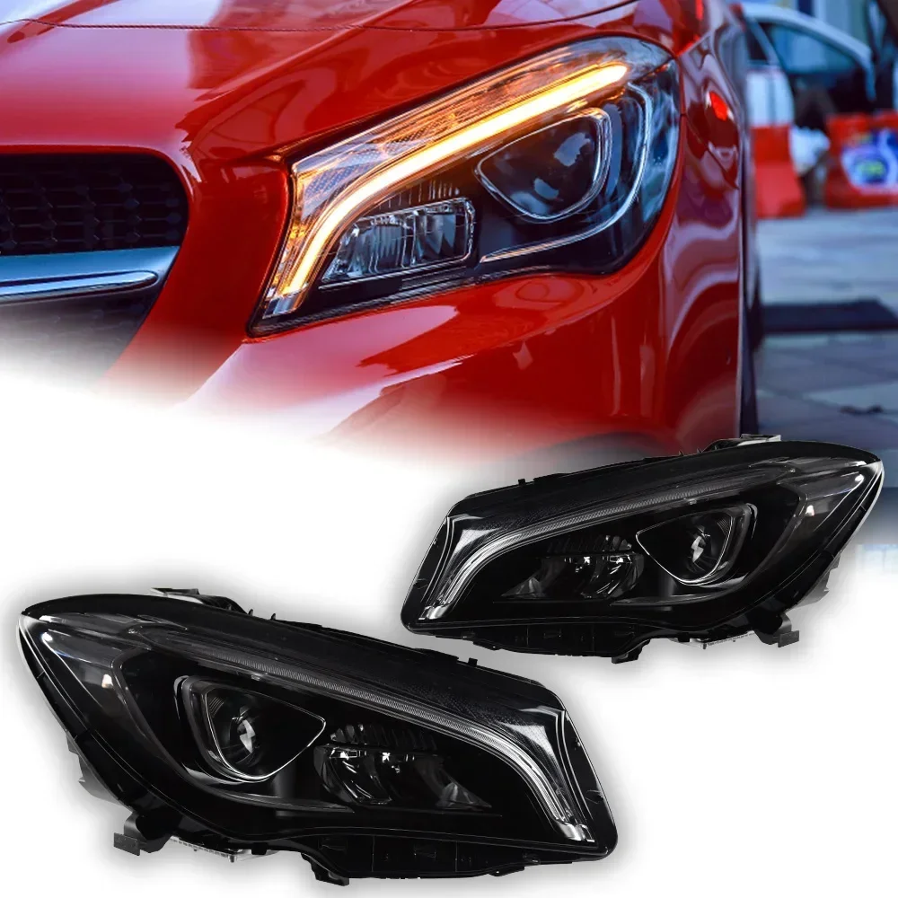 Car Lights for Benz W117 Headlight Projector Lens Cla-Class Cla180 Cla200 CHead Lamp LED Headlights Drl Automotive Accessories