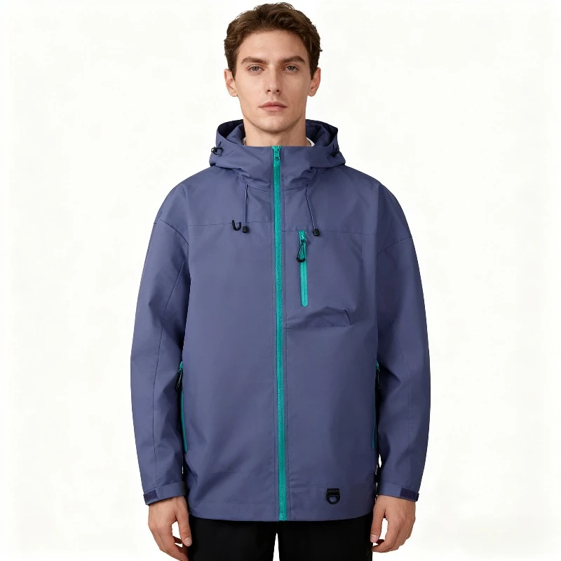 

Уличная ветрозащитная и водонепроницаемая куртка для мужской одежды, весна-осень 2021, новая модная рабочая одежда, мужская одежда