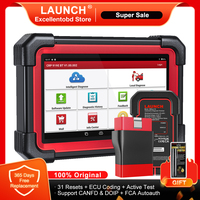 LAUNCH X431 CRP919E BT Car Diagnostic Tool OBD2 Scanner ECU Coding Active Test DBScar VII 31+ Reset CANFD DOIP Protocol