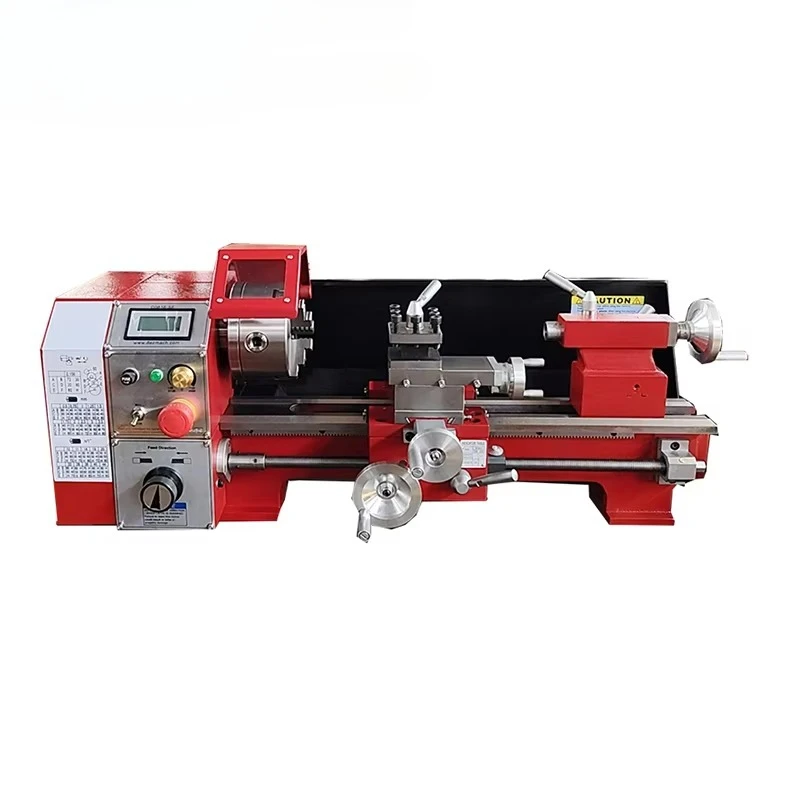 New design precision mini metal lathe, variable speed desktop lathe with automatic reverse and forward threads for sale