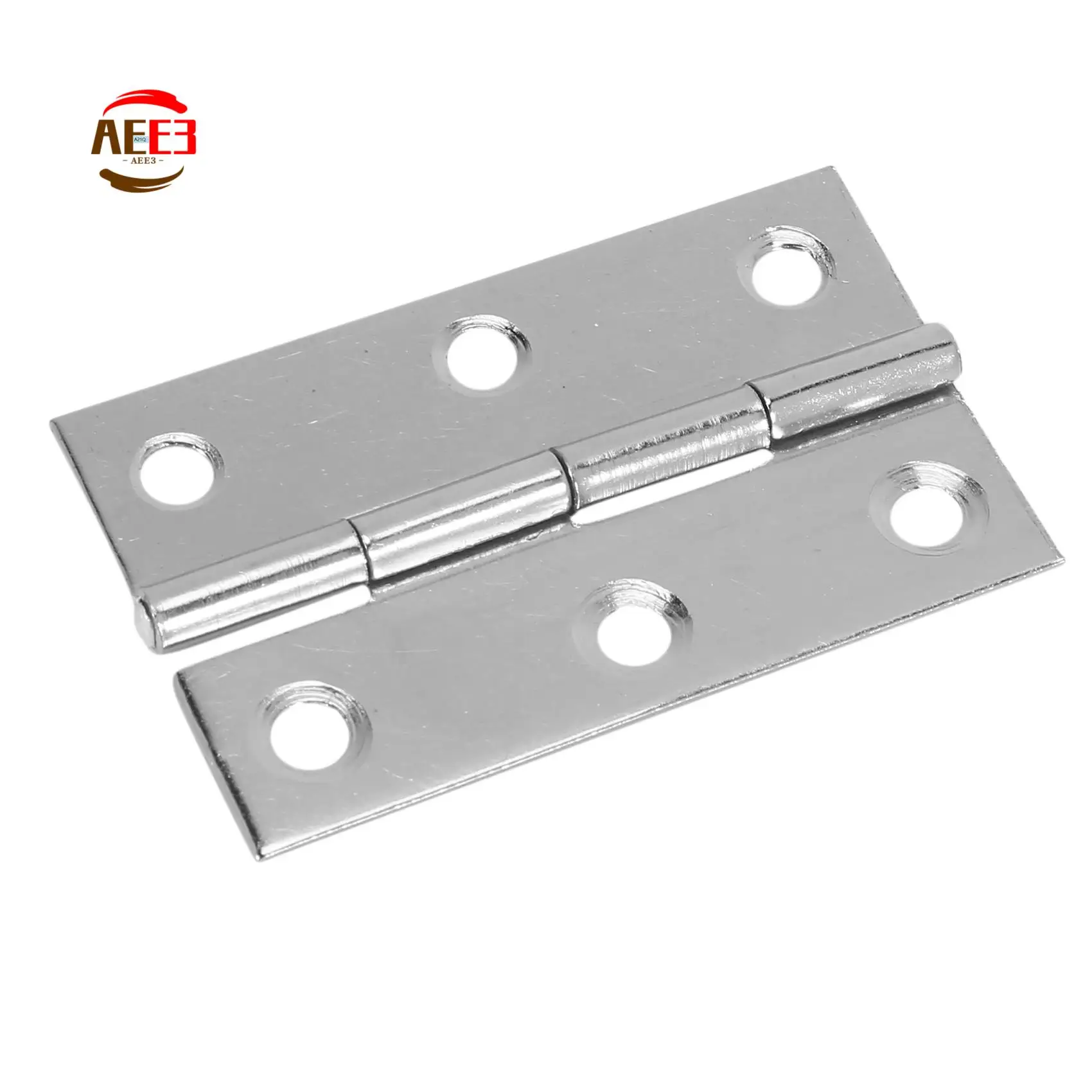 AEE3-2.5 Inches Long 6 Mounting Holes Stainless Steel Butt Hinges 20 Pcs (Pack Of 20)
