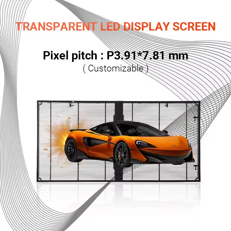 

Commerical Advertising LED Video Wall Monitor Indoor P3.91-7.81mm Transparent LED Display Screen